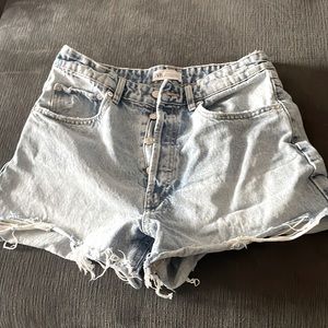 Light Wash Zara Jean Shorts